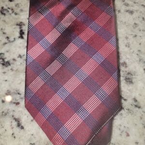 Izod Red and Blue Checkered Tie